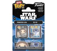 Funko Bitty Pop 2-Pack Disney: Star Wars - Leia & R2D2 Vinyl Figures NUOVO