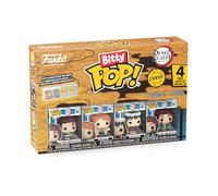 Funko Bitty POP! 4 Pack: Demon Slayer - Tanjiro Kamado, Sabito, Makomo, Mystery Mini Figure - Styles may vary - 0,9 pollici (2,2 cm) Da collezione - Scaffale espositivo impilabile incluso