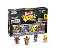 Funko Bitty POP! 4 Pack: Five Nights at Freddy's - FNAF - Freddy, Bonnie, Chica, Foxy - 0,9 pollici (2,2 cm) Da collezione - Scaffale espositivo impilabile incluso - Idea regalo - Tiny Da collezione