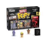 Funko Bitty POP! 4 Pack: FNAF (Nightmare Bonnie, Chica, Freddy) + Surprise | Gadget Ufficiale Videogiochi - Mini Personaggi da 2,5 cm con Espositore - Decorazione Torta e Regalino per Feste