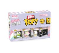 Funko Bitty POP! 4 Pack: Hello Kitty and Friends - Keroppi, Hello Kitty (Unicorn), Pochacco, Mystery Mini Figure - 1 in 6 chance of receiving the rare Chase variant - Styles may vary - 0,9 pollici