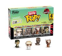 Funko Bitty POP! 4 Pack: Jurassic Park - John Hammond, Tyrannosaurus (Fossil), Stygimoloch, Velociraptor - 1 in 6 chance of receiving the rare Chase variant - Styles may vary - 0,9 pollici (2,2 cm)