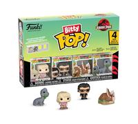 Funko Bitty POP! 4 Pack: Jurassic Park - Ellie Sattler, Ian Malcolm, Triceratops, Brachiosaurus - 1 in 6 chance of receiving the rare Chase variant - Styles may vary - 0,9 pollici (2,2 cm)