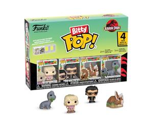 Funko Bitty POP! 4 Pack: Jurassic Park - Triceratops | Gadget Ufficiale - Mini Personaggi da Collezione da 2,5 cm con Espositore - Decorazione Torta e Regalino per Feste