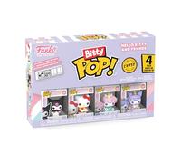 Funko Bitty Pop! Sanrio - Kuromi - 4PKE una Mini Figura Misteriosa a Sorpresa - 0.9 Inch (2.2 Cm) - Hello Kitty da Collezione - Ripiano Espositivo Impilabile Incluso - Idea Regalo - Anime Fans
