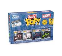 Funko Bitty POP! 4 Pack: Marvel - Spider-Man - Miles Morales, Ghost-Spider, Spider-Man 2099, Mystery Mini Figure - 1 in 6 chance of receiving the rare Chase variant - Styles may vary - 0,9 pollici