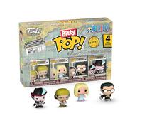 Funko Bitty POP! 4 Pack: One Piece - Usopp,Kaya,Kuro & More (Chase Chance) | Gadget Ufficiale Anime - Mini Personaggi da 2,5 cm con Espositore - Decorazione Torta e Regalino per Feste