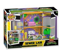 Funko Bitty Pop! Bitty Boxes: Teenage Mutant Ninja Turtles - Sewer Home Playset con 2-0,9 Pollici (2,2 Cm) minuscole Mini Figure - TMNT - Vetrina Espositiva da Collezione - Idea Regalo