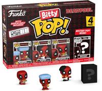 FUNKO BITTY POP DEADPOOL BATHTIME/FLAMENGO/SUPPER HERO 4 PACK MISTERY FIGURE