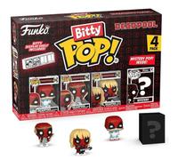 FUNKO BITTY POP DEADPOOL - DEADPOOL SLEEPOVER/LARP/HEAVY METAL 4 PACK + MISTERY