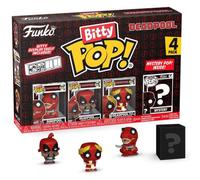 FUNKO BITTY POP DEADPOOL DINOPOOL/DEADPOOL BARISTA/ROMAN SENATOR 4 PACK MISTERY