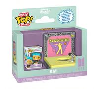 Funko Bitty Pop Stages BTS RM Edizione Dynamite Figura in vinile mini con palcoscenico espositivo, modello da collezione, decorazione da scrivania, regalo Tagli UnicaPolicloruri di vinile
