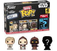 Funko Bitty Pop Star Wars Pack 4 Luke Skywalker/Obi-Wan Kenobi/Jawa/Figura misteriosa