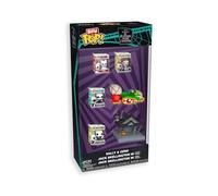 Funko Bitty POP! Starter Set: Disney - The Nightmare Before Christmas - TNBC - 4 Mini Figures - Town - Ride - 6 Pieces - Jack - Sally - Zero - Figura in vinile da collezione - Idea regalo