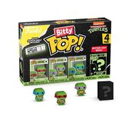 Funko Bitty POP! Teenage Mutant Ninja Turtles - 8-Bit Raphael, 8-Bit Donatello, 8-Bit Leonardo et une Mini-figurine Mystère en Surprise - 2.2 Cm - TMNT Collectionnable - Étagère Empilable Incluse