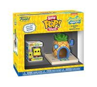 Funko Bitty POP! Town: SpongeBob SquarePants - SpongeBob & Pineapple House | Gadget Ufficiale Cartoon/Animation - Giocattolo da Collezione - Idea Regalo Compleanno per Fan e Collezionisti