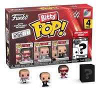 Funko Bitty Pop!: WWE - Bret "Hit Man" Hart ™, Bitty Pop! Shawn Michaels, Bitty Pop! ¡Gene Okerlund ™ "Medio", Y Un Misterio Bitty Pop! Figura - 0,9 Pulgadas (2,2 cm) Coleccionables