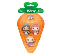FUNKO CARROT POCKET POP DISNEY PRINCESS (RAPUNZEL-ARIEL-JASMINE) FIGURE 4CM