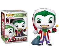 Funko DC Comics Holiday + Pop Protector: Pop! Vinyl Figure (Set Bundle con ToyBop Brand Box Protector Case) (The Joker as Santa with Sack and Exploding Gift #358/51071)