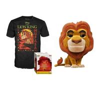Disney The Lion King Mufasa Special + T-Shirt (Taglia M) POP & Tee Vinyl Figure