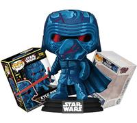 Funko Episodio 7 Kylo Ren (Retro con elmo blu e spada laser rossa) + ToyBop Protector: Star Wars The Force Awakens Pop! Vinyl Figure (Bundled with Pop Protector Case Box Gift Set)