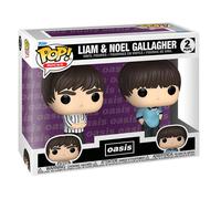 Funko POP! Rocks: Oasis - Liam & Noel Gallagher 2 Pack | Gadget Ufficiale - Personaggio in Vinile da Collezione da Esporre - Idea Regalo Compleanno per Fan e Collezionisti