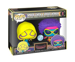 Funko Figura Esclusiva Di Spider-gwen E Spider-woman Da Attraverso Il Multiverso Spiderman