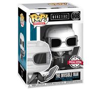 Pop Figura Universal Monsters Invisible Man Black E White Esclusiva Funko