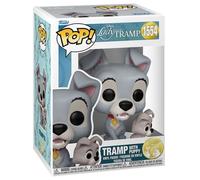 Funko POP! Disney: Lady & The The Tramp - The Tramp With Puppy - Lady And The Tramp - Lilli e il Vagabondo - Figura in Vinile da Collezione - Idea Regalo - Merchandising Ufficiale - Movies Fans