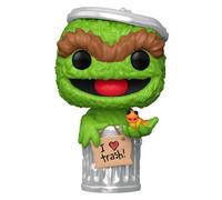 Funko – Pop! TV Figura in Vinile Oscar the Grouch (Sesame Street) 9 cm – Merchandising Ufficiale