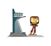 Funko Pop! Town: Avengers: Age of Ultron - Avengers Tower con Iron Man (Glow-in-The-Dark) Figura in vinile PX