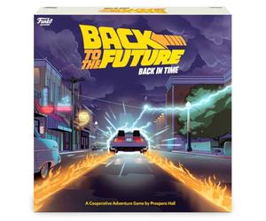 FUNKO Games - BACK TO THE FUTURE The GAME - English Version - Cooperative Adventure Board Game - For Children Ages 10 and Up - Work Together to Defeat Biff - 50 Min - 2 to 4 Players Version