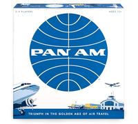 FUNKO GAMES - Pan Am - English Version - Strategic Board Game for Adults and Kids Ages 12 and Up - Build your Airline Company - Historical Aviation Game - 2 to 4 Players - 60 Min