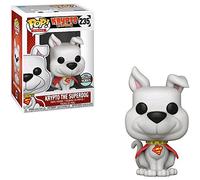 Funko Krypto The Superdog (serie specialit ): Krypto The Superdog x POP! Heroes Vinyl Figure & 1 POP! Compatibile PET Plastic Protector Bundle [#235/30369 - B]
