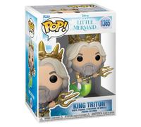 Funko La Sirenetta 2023 King Triton Pop con licenza ufficiale Figura in vinile