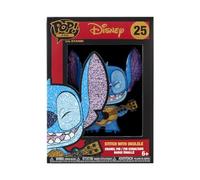 Funko Large Pop! Enamel Pin Disney: Lilo And Stitch - Stitch With Ukulele - Disney: Lilo & Stitch Spille Smaltate - Spilla da Collezione Carina - per gli Zaini & Borse - Idea Regalo