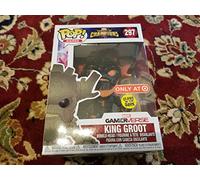 FUNKO- Marvel-Contest of Champions-King Groot (Glows in The Dark) Figurina, Multicolore, 26845