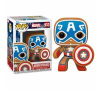 Funko MARVEL Holiday Gingerbread Captain America Pop 3.75 Vinyl 2021