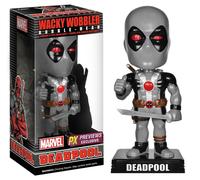Funko Marvel Wacky Wobbler Head Deadpool X- Force 15cm da Collezione Grigio
