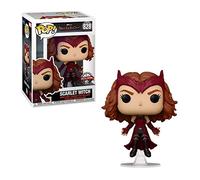Funko Marvel WandaVision Scarlet Witch Flying POP! Vinile con Pop! Ecotek Box Protector