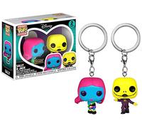 Funko Nightmare Before Christmas Sally & Jack Black Light 2 Pack Pocket Pop Esclusivo