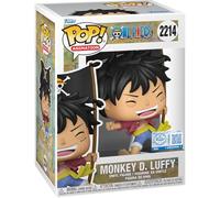 Funko One Piece Monkey D. Luffy Metallico con Bandiera Esclusiva Pop Vinyl Figura 2214