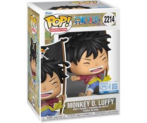 Funko One Piece Monkey D. Luffy Metallico con Bandiera Esclusiva Pop Vinyl Figura 2214