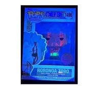 Funko One Piece Roronoa Zoro Nothing Happened Cintura Blacklight e Face Blood Paint Misprint Variante Esclusiva Special Edition Pop 1496