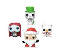 Funko Pocket POP! Nightmare Before Christmas - Jack Skellington Tree 4 Pack | Gadget Ufficiale Cartoon/Animation - Portachiavi Mini Personaggio per Chiavi, Zaino e Borsa - Pensierino e Regalo per Feste