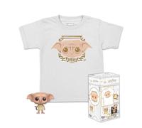 Funko Pocket Pop! & Tee: Harry Potter - Dobby - per Bambini e Ragazzi - Medium - T-Shirt, Maglietta - Vestiti con Minifigure in Vinile da Collezione - Idea Regalo per gli Adulti Uomini e Donne