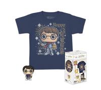 Funko Pocket Pop & Tee: Harry Potter - Holiday Harry - Für Kinder - Medium - T-