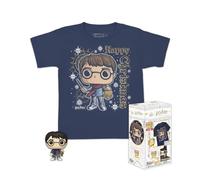Funko Pocket Pop & Tee: Harry Potter - Holiday Harry - Für Kinder - Medium - T-