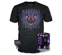 Funko Pocket Pop! & Tee: Marvel-BP - Black Panther - Extra - (Child) - Extra Large - (XL) - T-Shirt, Maglietta - Vestiti con Minifigure in Vinile da Collezione - Idea Regalo per gli Adulti