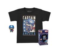 Funko Pocket POP & Tee: Marvel - Captain America - L - For Children And Kids -